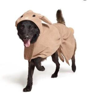 Bark box Brown Bunny Hooded Robe dog towel robe size medium